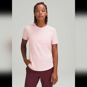Lululemon love crew t-shirt, in Heathered pink NWOT